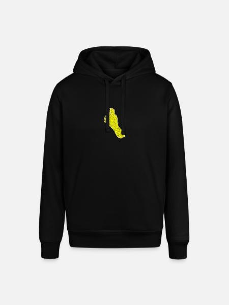 yellow foot mosaic - Stanley/Stella SOUNDER Unisex Hoodie - black