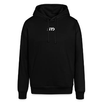 STX White logo - Stanley/Stella SOUNDER Unisex Hoodie - black - Front - Alina (178cm) & Michal (187cm)
