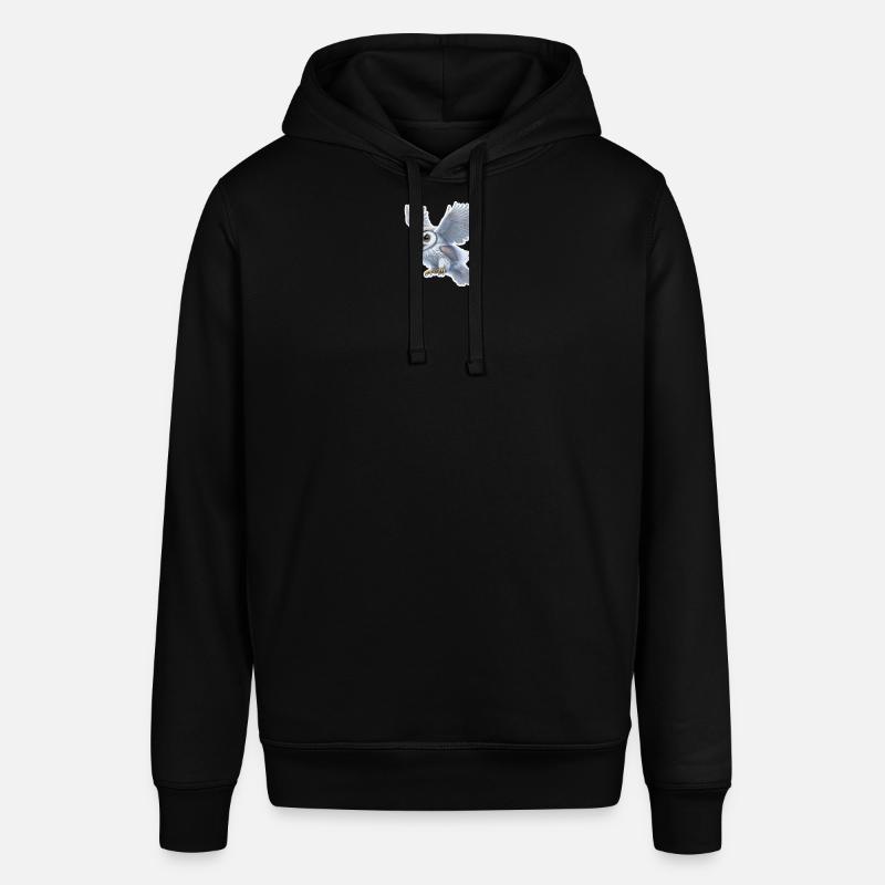 Autocollant de la chouette céleste - Sweat à capuche SOUNDER Stanley/Stella Unisexe - noir