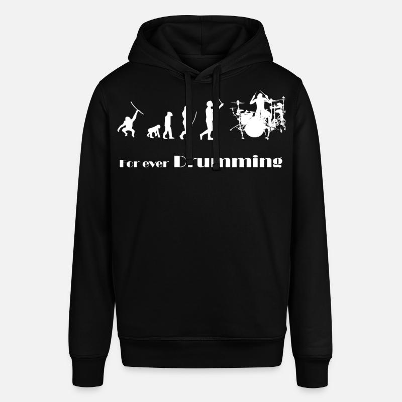 Evolution - For ever Drumming - Stanley/Stella Unisex Hoodie SOUNDER - Schwarz