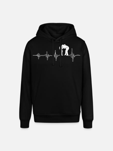 My heart beats for wrestling - Stanley/Stella SOUNDER Unisex Hoodie - black