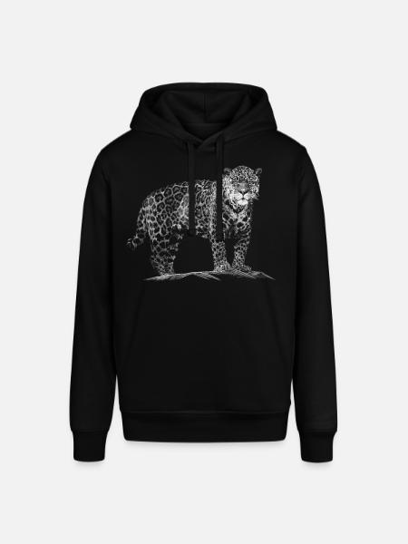 Leopard - Stanley/Stella SOUNDER Unisex Hoodie - black
