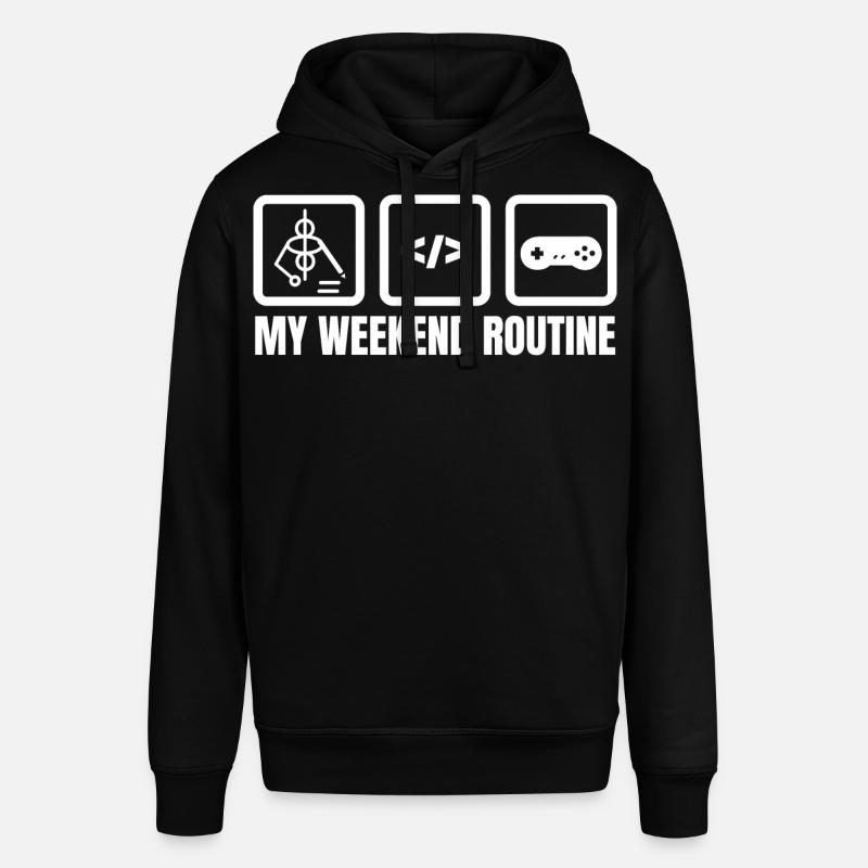 Ma routine du week-end - Sweat à capuche SOUNDER Stanley/Stella Unisexe - noir