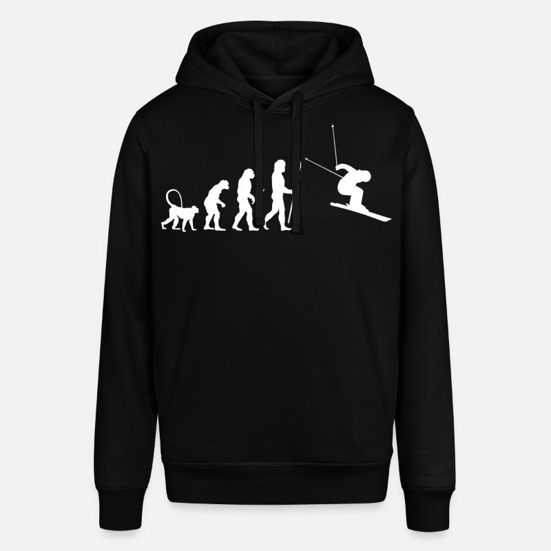 Évolution du ski - Sweat à capuche SOUNDER Stanley/Stella Unisexe - noir