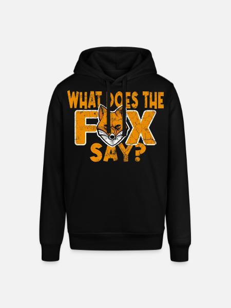 What does the Fox say - Stanley/Stella Unisex Hoodie SOUNDER - Schwarz