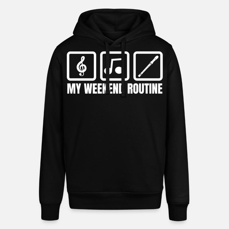 Ma routine du week-end - Sweat à capuche SOUNDER Stanley/Stella Unisexe - noir