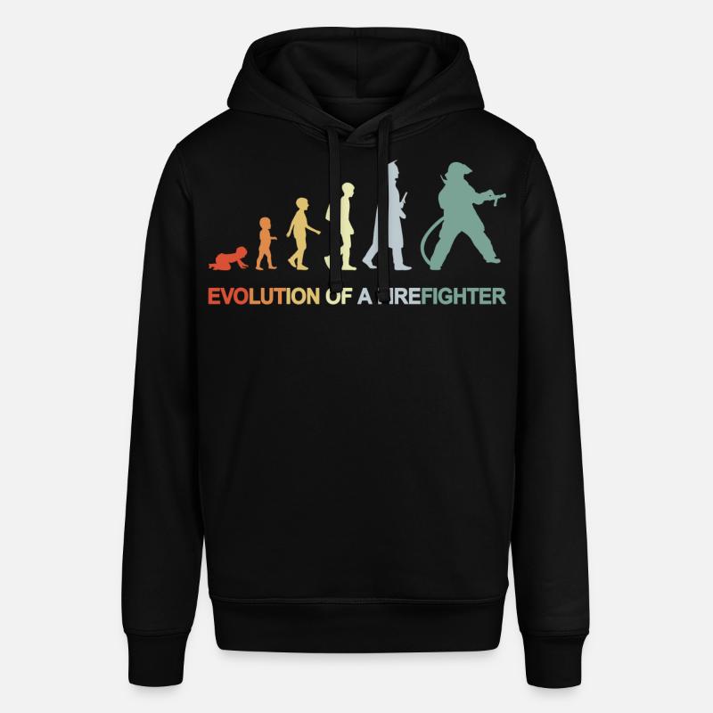Évolution des pompiers - Sweat à capuche SOUNDER Stanley/Stella Unisexe - noir