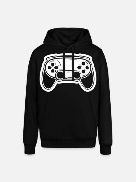 Video Game Controller Drawing - Stanley/Stella SOUNDER Unisex Hoodie - black