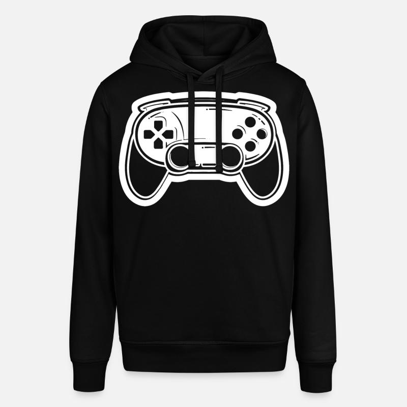 Videospiel Controller Zeichnung - Stanley/Stella Unisex Hoodie SOUNDER - Schwarz