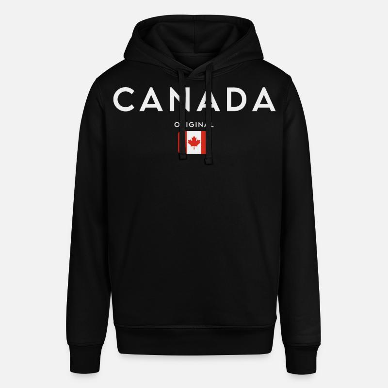 Drapeau du Canada, fierté canadienne - Sweat à capuche SOUNDER Stanley/Stella Unisexe - noir