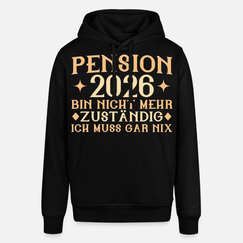 Pension 2026 - Plus responsable - Retraité - Sweat à capuche SOUNDER Stanley/Stella Unisexe - noir