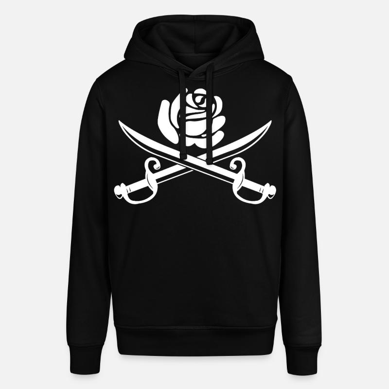 Fleur blanche et épées croisées - Sweat à capuche SOUNDER Stanley/Stella Unisexe - noir