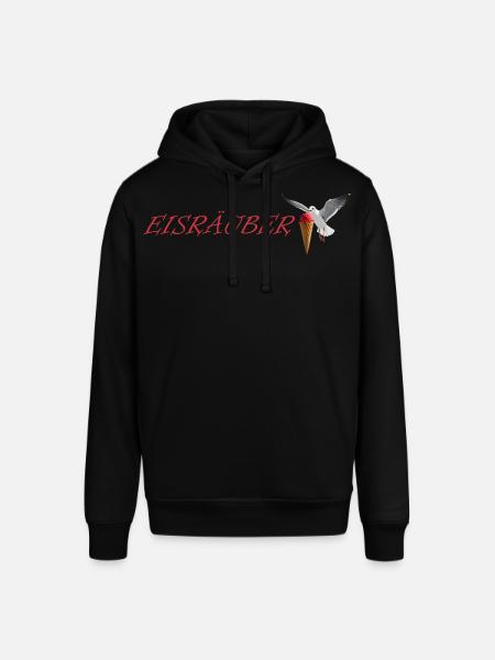 Eisräuber Design mit fliegender Möwe - Stanley/Stella SOUNDER Unisex Hoodie - black