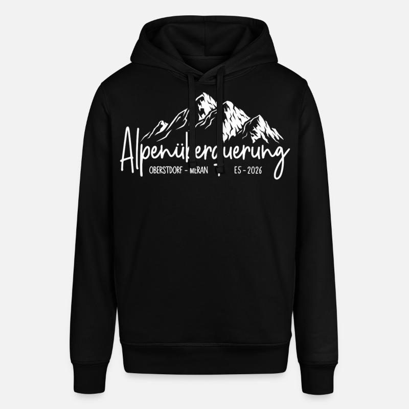 Alpenüberquerung 2026 E5 Oberstdorf Meran - Stanley/Stella Unisex Hoodie SOUNDER - Schwarz