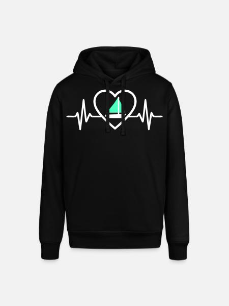 Cœur Voile – Passion Bateau - Stanley/Stella SOUNDER Unisex Hoodie - black