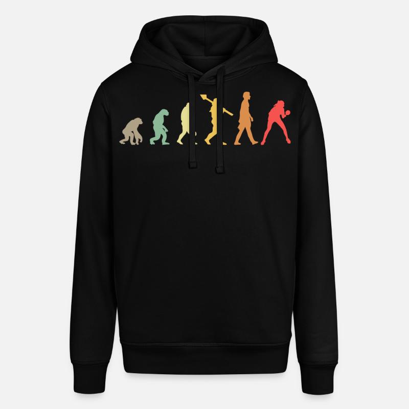 Évolution du tennis de table - Sweat à capuche SOUNDER Stanley/Stella Unisexe - noir