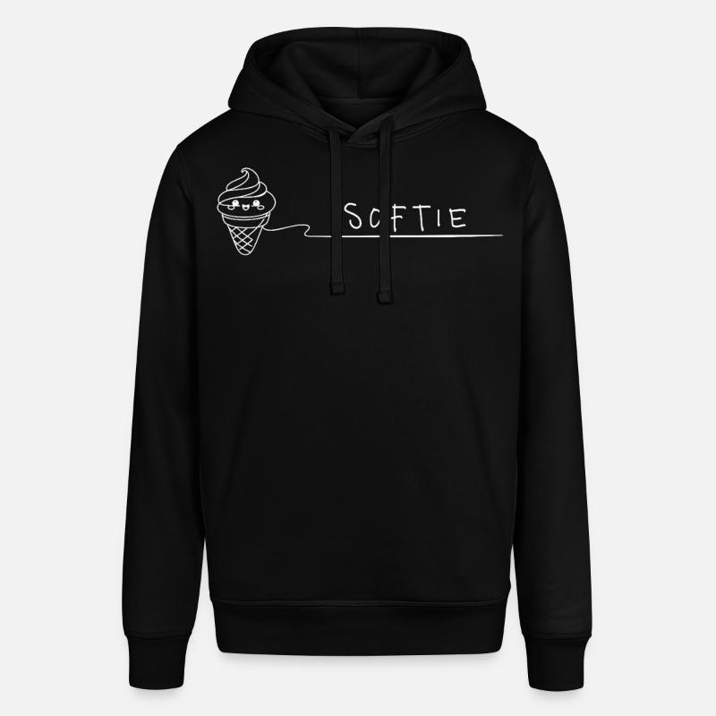 Softie. Softeis Liebe Minimal Oneline - Sweat à capuche SOUNDER Stanley/Stella Unisexe - noir