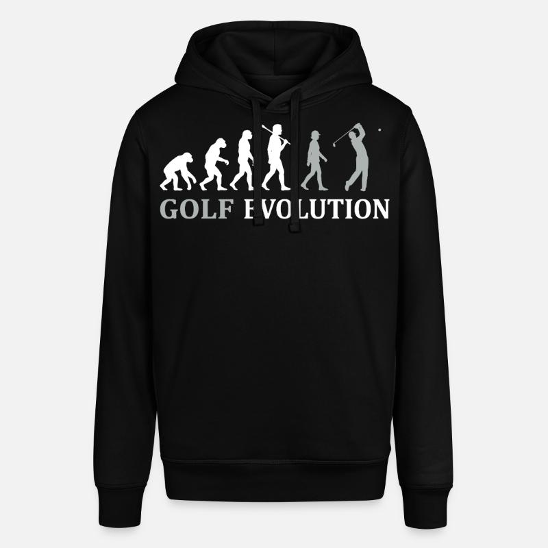 Golf Evolution – Das perfekte Golfer Geschenk - Stanley/Stella Unisex Hoodie SOUNDER - Schwarz