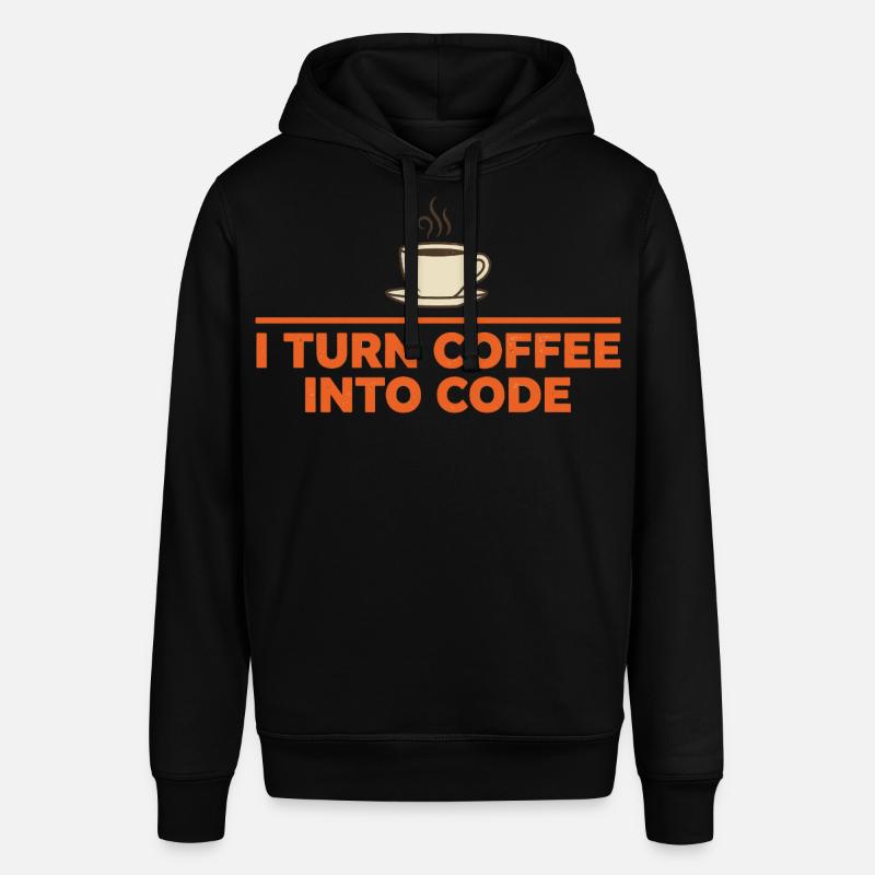 I Turn Coffee Into Code – Programmierer Retro - Stanley/Stella Unisex Hoodie SOUNDER - Schwarz