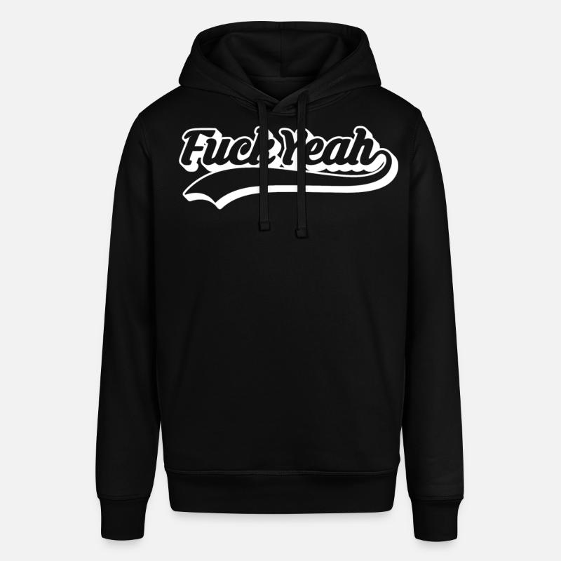 Retro Style 'Fuck Yeah' Script - Sweat à capuche SOUNDER Stanley/Stella Unisexe - noir
