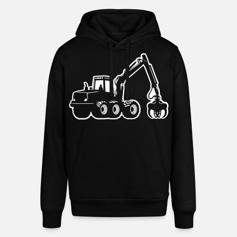 Silhouette de moissonneuse - Sweat à capuche SOUNDER Stanley/Stella Unisexe - noir