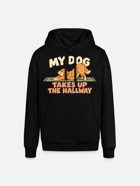 Der Hund belegt den Flur - Stanley/Stella Unisex Hoodie SOUNDER - Schwarz