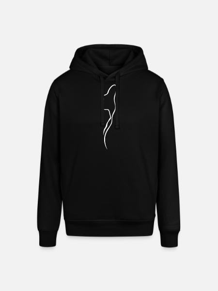 silhouette woman - Stanley/Stella SOUNDER Unisex Hoodie - black