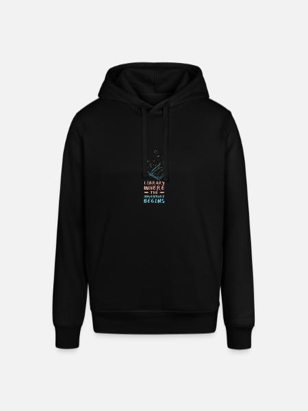 Adventure Begins At Your Library - Stanley/Stella SOUNDER Unisex Hoodie - black