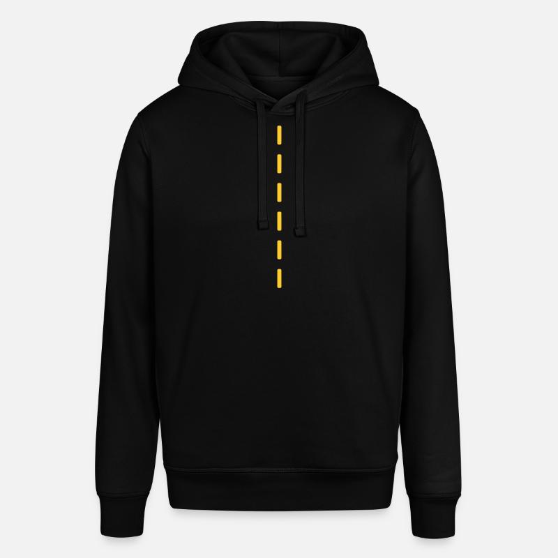 Strichellinie / dashed (1c) - Stanley/Stella Unisex Hoodie SOUNDER - Schwarz