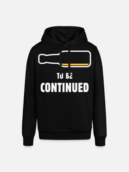 To Be Continued (Bier / Bierchen / NEG 2C) - Stanley/Stella SOUNDER Unisex Hoodie - black