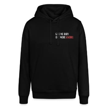 Give me baby one more Knödel - Stanley/Stella Unisex Hoodie SOUNDER - Schwarz - Vorne - Alina (178cm) & Michal (187cm)