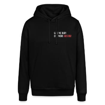 Give me baby one more Absturz - Stanley/Stella Unisex Hoodie SOUNDER - Schwarz - Vorne - Alina (178cm) & Michal (187cm)