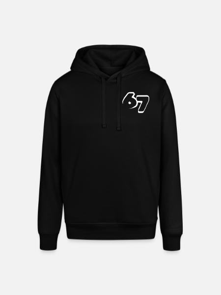67 "six seven" drawn - Stanley/Stella Unisex Hoodie SOUNDER - Schwarz