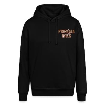 Promaja Kills, Balkan Shirts und Accessoires - Stanley/Stella Unisex Hoodie SOUNDER - Schwarz - Vorne - Alina (178cm) & Michal (187cm)