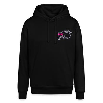 FABULOUS CAT - Stanley/Stella SOUNDER Unisex Hoodie - black - Front - Alina (178cm) & Michal (187cm)