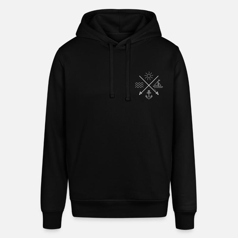 Mer (blanc) - Sweat à capuche SOUNDER Stanley/Stella Unisexe - noir
