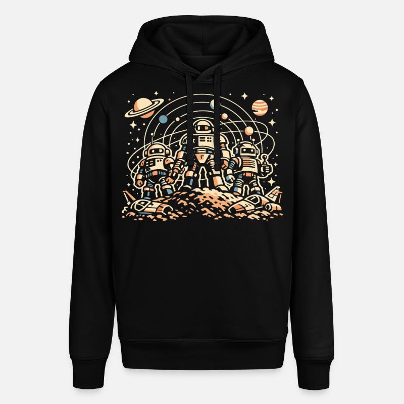 Astronautes sur lune orbitale - Sweat à capuche SOUNDER Stanley/Stella Unisexe - noir