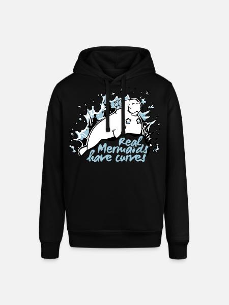 Manati Mermaid - mermaid manatee - Stanley/Stella SOUNDER Unisex Hoodie - black