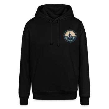 Segelliebe - Stanley/Stella Unisex Hoodie SOUNDER - Schwarz - Vorne - Alina (178cm) & Michal (187cm)
