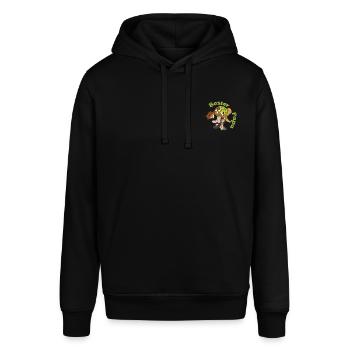 Pettersson & Findus Bester Papa Design - Stanley/Stella Unisex Hoodie SOUNDER - Schwarz - Vorne - Alina (178cm) & Michal (187cm)