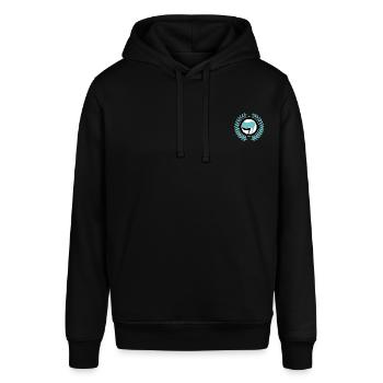 Antifa Logo türkis - Stanley/Stella Unisex Hoodie SOUNDER - Schwarz - Vorne - Alina (178cm) & Michal (187cm)