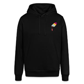 Ice broke - Stanley/Stella Unisex Hoodie SOUNDER - Schwarz - Vorne - Alina (178cm) & Michal (187cm)
