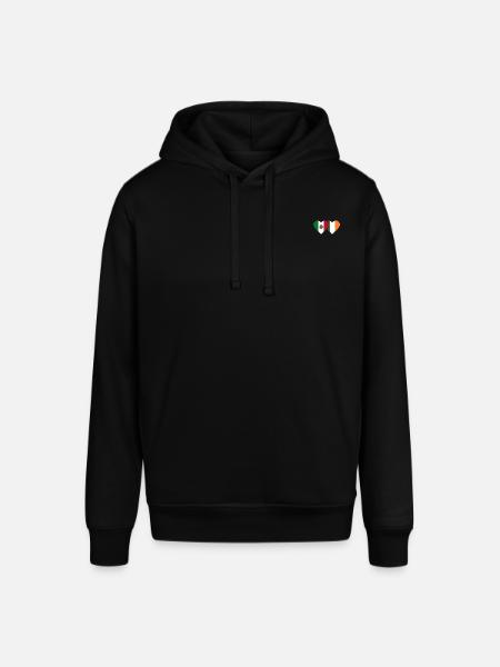 Mexiko Irland Flagge Herz - Stanley/Stella Unisex Hoodie SOUNDER - Schwarz