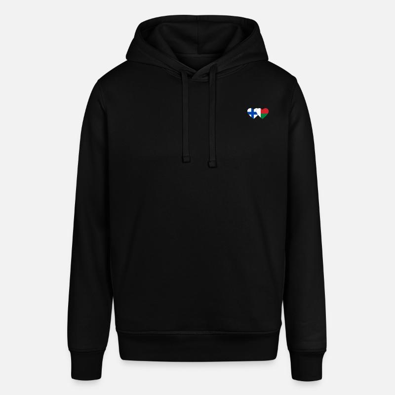 Finlande Madagascar Drapeau du Cœur - Sweat à capuche SOUNDER Stanley/Stella Unisexe - noir