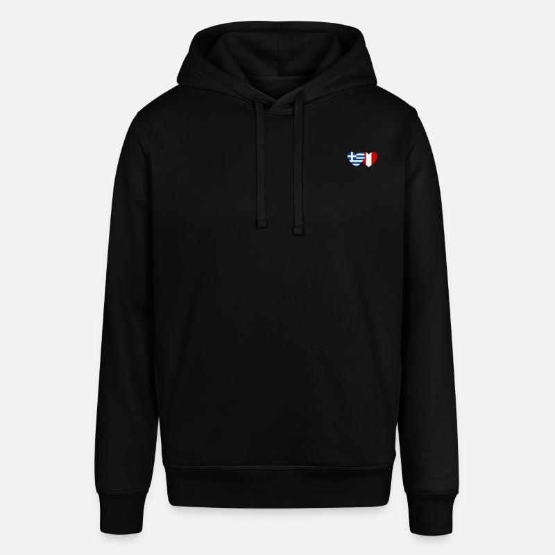 Grèce Pérou Drapeau du Cœur - Sweat à capuche SOUNDER Stanley/Stella Unisexe - noir