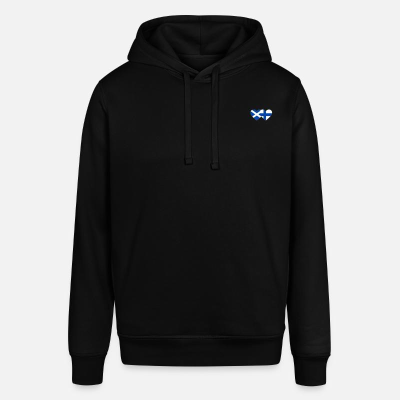 Ecosse Finlande Drapeau Coeur - Sweat à capuche SOUNDER Stanley/Stella Unisexe - noir