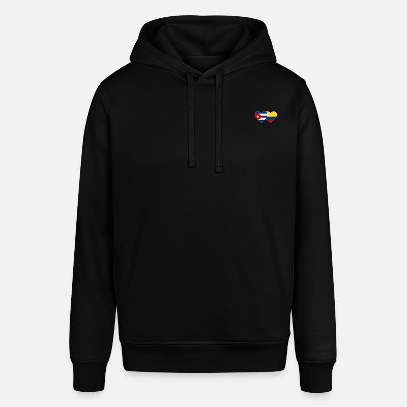 Cuba Colombie Drapeau Coeur - Sweat à capuche SOUNDER Stanley/Stella Unisexe - noir