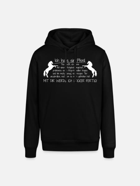 Ich habe ein Pferd - Stanley/Stella Unisex Hoodie SOUNDER - Schwarz