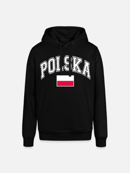 Poland Flag - Stanley/Stella SOUNDER Unisex Hoodie - black