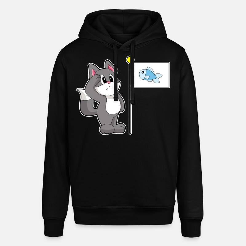 Drapeau de chat - Sweat à capuche SOUNDER Stanley/Stella Unisexe - noir